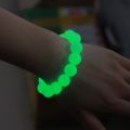 8/10/12/14mm Yellow Green Luminous Stone Transfer Bracelet / Blue Green Ball Beaded Bracelet / Luminous Bracelet for Men and Women / Jewelry. 