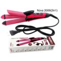 Nova Beauty 2 In 1 Hair Beauty set Professional Pink Aluminum Sheet Nova Ceramic Coating Straightener and Curler Hair Beauty Set Hair Roller Hair Curler and Hair Straightener perfected for salon use, ideal for personal use at home. 