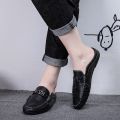 【ALLGOOD】Korean Half Shoes for men Half Slippers Flat Beach Young Sandals Lazy Shoes Loafers for men New Fashion Casual Shoes Mules for men. 