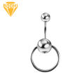 Fashion Women Circle Ball Belly Button Bar Navel Ring Body Piercing Jewelry. 
