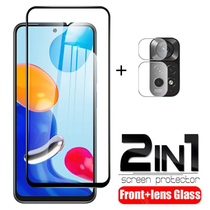For Xiaomi Redmi Note 11 Global Tempered Glass Screen Protector and Camera Lens Film Protector 2in1 For note 11 Transparent