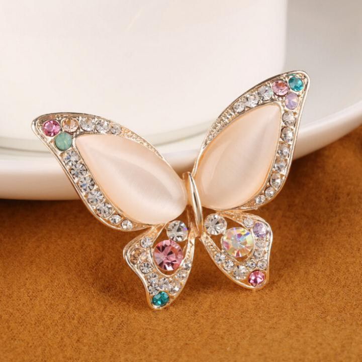 Crystal Butterfly Brooch for Women Rhinestone Broches Fashion Wedding Jewelry Brooches Gift
