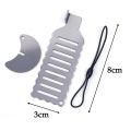 【ZIME】1xTravel Anti-theft Portable Hotel Gate Locks Stainless Steel Live Alone Security Door Stopper. 