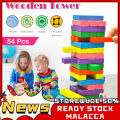 Jenga Stacking Blocks Wooden 54 PCS BIG Educational Building Blocks Jenga Tower Toys Gift. 