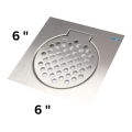 Polo Floor Drainage Gully Cover / Bathroom Gully Cover Stainless Steel Square. 