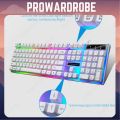 ProWardrobe™ Professional RGB Gaming Keyboard Mouse Set Wired LED Mechanical Feeling PC Desktop Laptop Game G21BA PW04. 