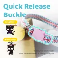 HamshMoc Safety Breakaway Cat Collar for Quick Release with Bell Luminous Ball Soft Adjustable Pet Kitten Collars Necklace. 
