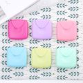 1pc Portable Storage Box Travel Outdoor Portable Women Tampons Holder Random Color Cotton Swab Cosmetic Napkin Carrying Case. 