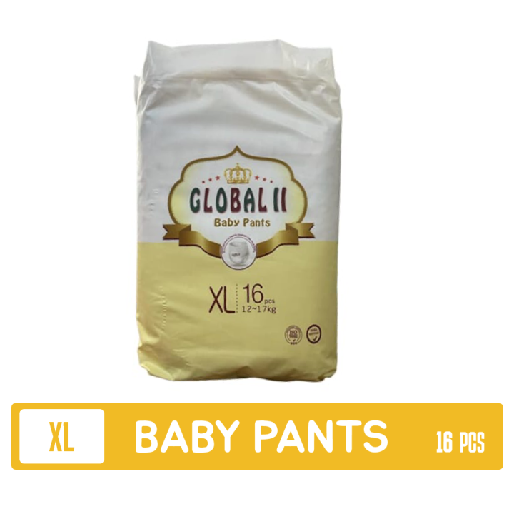 Global II BABY PANTS XL 16pcs
