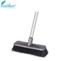 BATHROOM BRUSH LONG WITH 120CM PLASTIC COATED METAL HANDLE - FEATHER. 