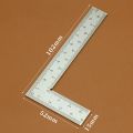 Mini L Square Ruler Measuring Layout Tool Stainless Steel Square 90 Turning Ruler Precision For Building Framing Gauges. 