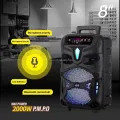 NDR P44 P55 P66 Outdoor Karaoke Parlantes 8 inch Trolley Party Portable Bluetooth Speaker With Led Display Woofer Speaker | INeedz NDR P55. 