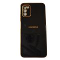 Samsung Galaxy A03S & M02S Gold Line Design High Quality Silicone Back Cover. 