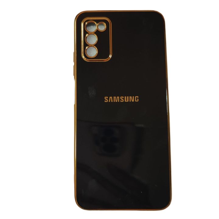 Samsung%20Galaxy%20A03S%20&%20M02S%20Gold%20Line%20Design%20High%20Quality%20Silicone%20Back%20Cover%20-%20Image%207