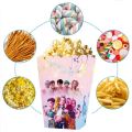 12pcs Snacks Food Tub Cardboard KPop Demon Hunters Popcorn Box Eco-Friendly Multi-Compartment Birthday Party Decorations Food Packaging Box for Kids Baby Shower Supplies. 