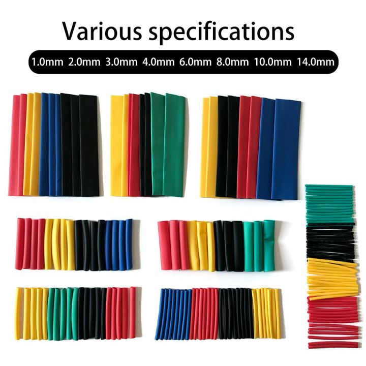 Heat%20shrink%20tube%20kit%20100Pcs%20Insulation%20Sleeving%20Polyolefin%20Shrinking%20Assorted%20Heat%20Shrink%20-%20Image%203