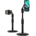 Mobile Stand Height Adjustable 360º Rotatable Phone Holder Cell Phone Holder for Video Recording YouTube TikTok Live Stream Watching Movies (Black). 