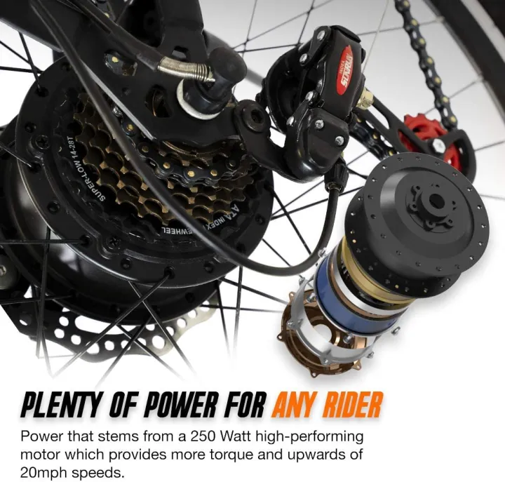 EPIKGO%20Electric%20Bike%20250W%20Motor%20Powered%20Mountain%20Bicycle%2026"%20Tire,%2020MPH%20Adult%20Ebike%20with%20P.A.S%20and%2021%20Speed-Gear%20Shifter%2036V/8AH%20Removable%20Lithium%20Battery,%20Black,%20Standard%20-%20Image%204