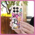 Colorful Chain Dirt-resistant Phone Case For Redmi K70E Cartoon Anti-knock Simplicity cute Anti-knock skeleton soft case. 