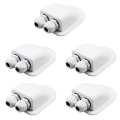 Fullhaodd 5X Double Wire Entry Gland Box Solar Panel Roof Wire Entry Gland Box Cable Motorhome Double Hole RV Yacht. 