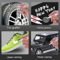 Car Tyre Wheel Metal Permanent White Paint Pen Paint Markers Waterproof Car Tyre Oil-Based Paint Pen Permanent Marker Pen for tyres - White. 