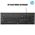 HP K200 Basic Keyboard Wired USB Keyboard / Computer keyboard / Laptop Keyboard / Grade A Basic Keyboard. 