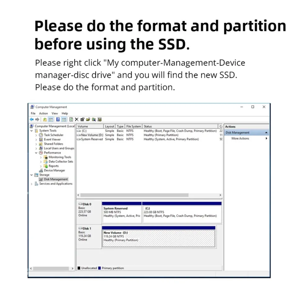 Kingchuxing SSD M2 Sata NGFF 2242 2260 2280 Detachable Solid