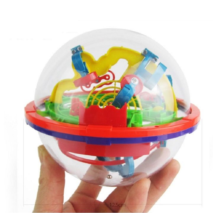 LeiyanNew 3D Puzzle Ball 100 Steps Children Challenge Obstacle Game Labyrinth Ball 3D Maze 100 Level Puzzle Balance Traine Clearance Game