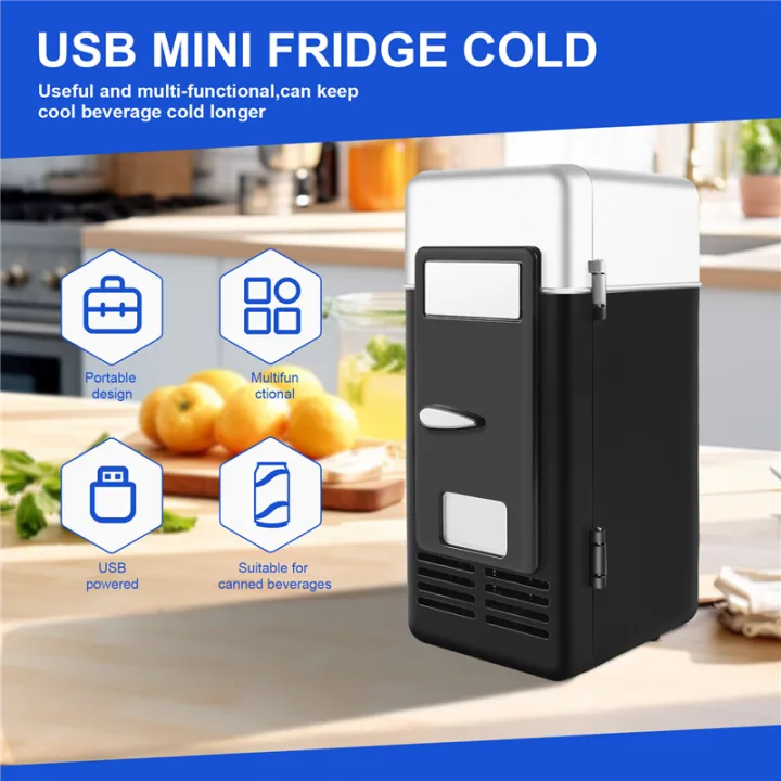 Usb Mini Fridge Drop Shpping Usb Mini Refrigerator For Car Black | Daraz.lk