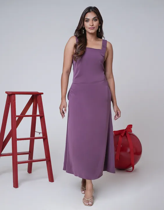 Spring & Summer Maxi Dress with Buckled Straps