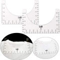 5Pcs T-Shirt Alignment Ruler For Guiding Tshirt Measurement Ruler Tool Drafting. 