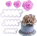 The Easiest Rose Ever Cake Mold / Rose Petal Cutter / Fondant Cutter - 3 Pieces. 