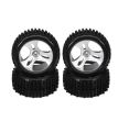 4PCS Wheels Tires Tyre A959-01 for Wltoys A959 A959-B A959-A 1/18 RC Car Spare Parts Accessories. 