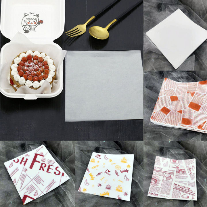 50pcs%20Bento%20Absorbent%20Paper%20Cake%20Box%20Pads%20Sandwich%20Burger%20Cake%20Wrappers%20Mats%20Food%20Packaging%20Waxed%20Paper%20-Proof%20Baking%20Papers%20-%20Image%202