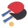 Paddle Sets Table Tennis Racket Double Sided Pips In Sweat Absorption Wide Application with Storage Bag for Gymnasium. 
