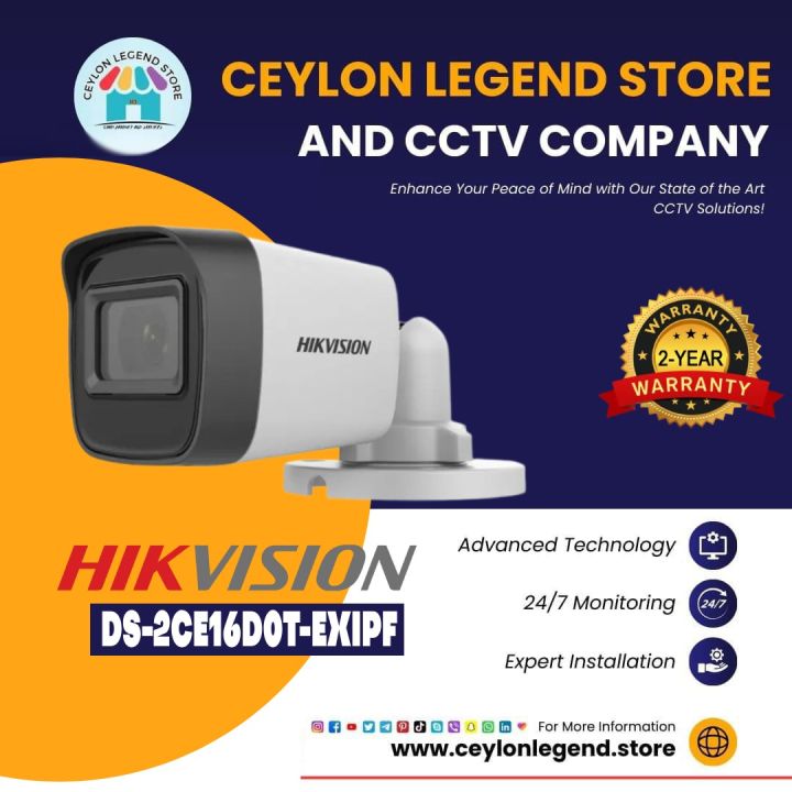 Hikvision 2mp full hd camera DS-2CE16D0T-EXIPF
