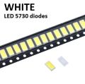 10/20/30pcs White SMD 5730 CHIP LED 3.2V~3.4V 0.5W 65-70LM Chip High Bright Chip Leds New Hot 6500K White Light. 