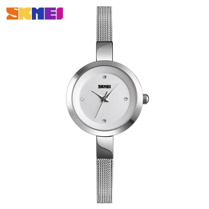 SKMEI Fashion Classic Stainless Steel Quartz Watch For Girls 1390