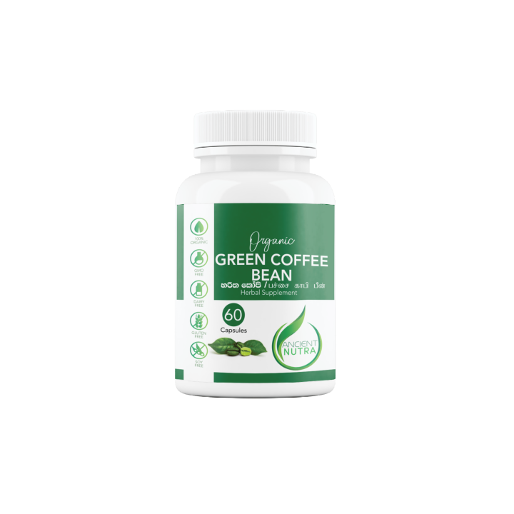 Ancient Nutraceuticals 100% Organic Green Coffee Bean Capsules - 650mg 60 Veg Capsules; Stay Strong, Stay Slim