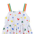 Yfashion Baby Girls Cotton Sleeveless Tank Dress Cute Sweet Printing Rainbow Wide Shoulder Strap Princess Dress For Kids Aged 1-4. 