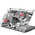 Laptop Skin Protector Sticker for 15.6 inch laptop (High Quality Matt Laminated). 