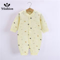 Yfashion Baby Romper Infant Cotton Long Sleeves Cute Printing Breathable Jumpsuit For 0-1 Years Old Boys Girls Cotton. 