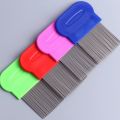 Stainless Steel Hair Lice Comb Brush Remove Ticks Slow kids fine tooth chip flee metal nit head lice hair comb Anti-Lice. 