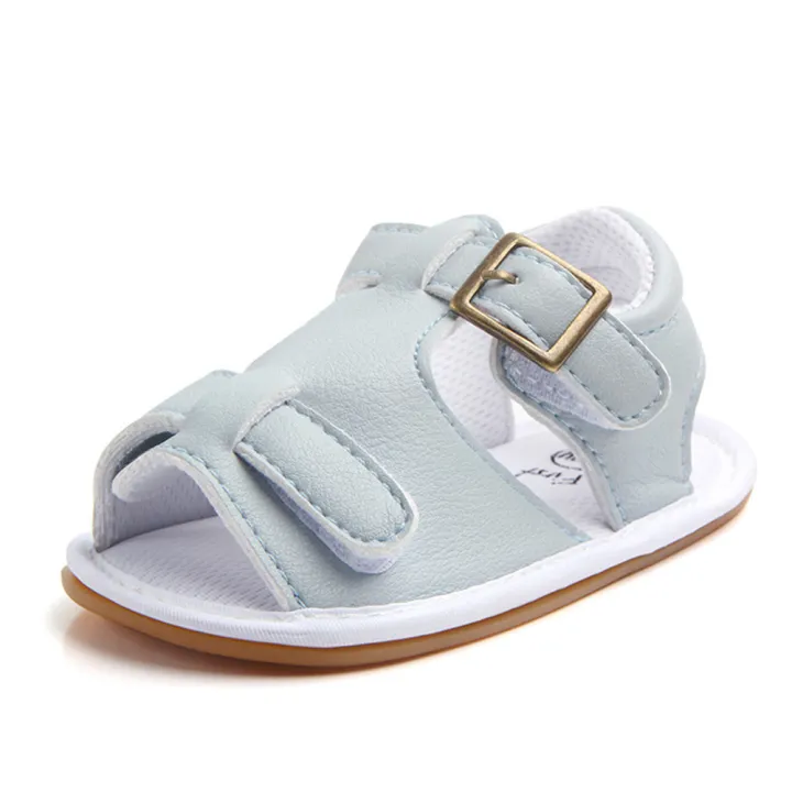 Kidlove%201%20Pair%20Of%20Baby%20Boys%20Artificial%20Pu%20Sandals%20%20Shoes%20Rubber%20Non-slip%20Soft%20Sole%20Adjustable%20Buckle%20Toddler%20Shoes%20Casual%20Walking%20Shoes%20color%20-%20Image%205