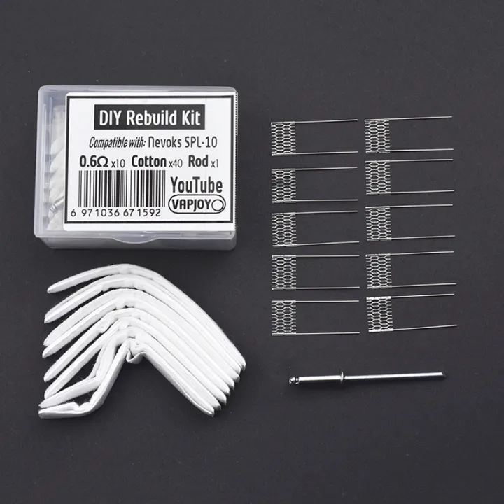 DIY Rebuild Kit nevoks SPL-10 0.6ohm Mesh Coil Resistance Wire Replacement Accessory Tool