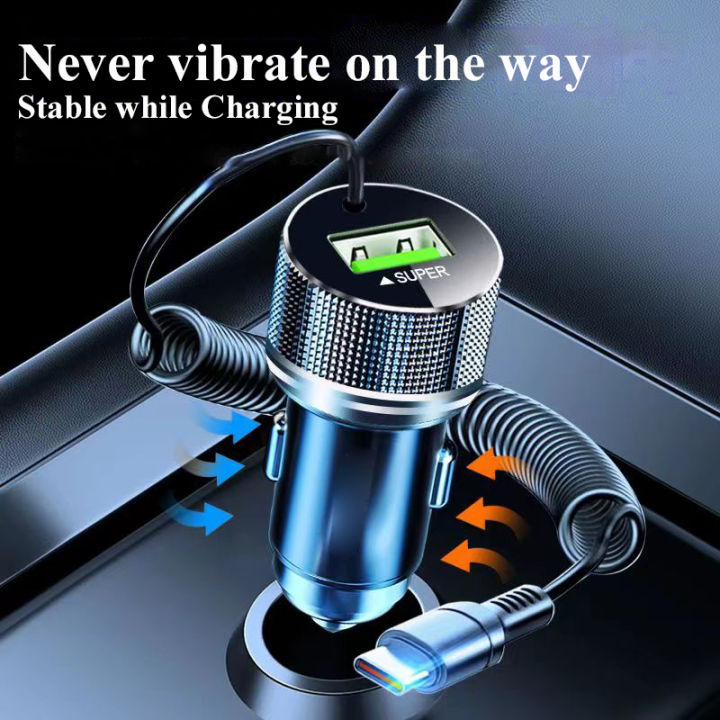 EDEBA%20USB%20Car%20Charger%20with%20Cable%20Super%20Fast%20Charge%20for%20iPhone%2014%20Pro%20Max%2013%2012%2011%20Samsung%20Huawei%20OPPO%20VIVO%2012V%20Vehicle%20Adapter%20-%20Image%204