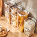 1Pcs Sealed Jars Kitchen Grain Storage Organizer Large Plastic Moisture-proof Storage Box Household Seasoning Jars. 