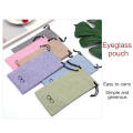 Sunglasses Bag Dust Proof Pouch Pocket Soft Linen Drawstring Microfiber Glasses Carry Eyewear Container Glasses Case. 