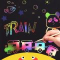 Rainbow Scratch Notes Scratch Art Paper Cards Magic Painting Paper with Drawing Stick for Kids Toy Children Drawing Toys Craft. 