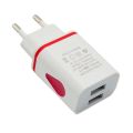 USB Wall Charger for Samsung Xiaomi Dual Port 2A Output Travel Plug Power Adapter Compatible for Phone EU/US Plug. 